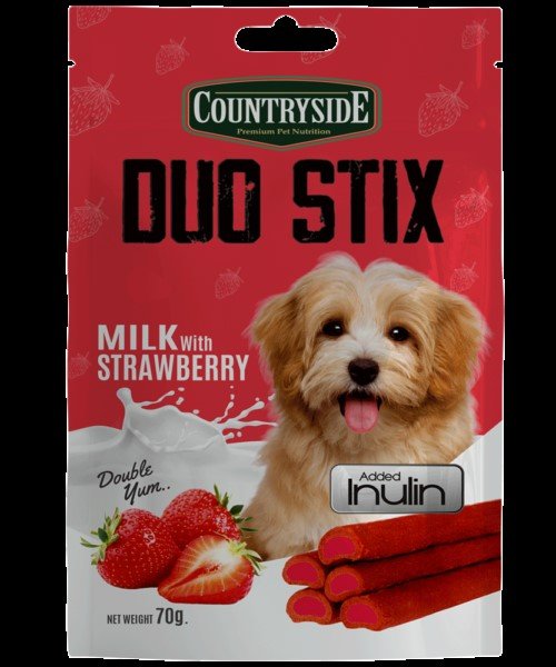 Countryside Duo Stix-Milk-With-Strawberry